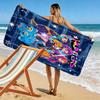 Kpop Demon Hunter Print Beach Towel, Large Soft Quick Dry Towel for Beach Camping Swimming