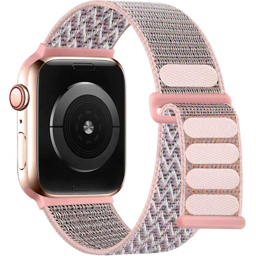 Yingda Professional Luxury Breathable Nylon Sports Band for Smartwatch with Double-Section Loop Hook & Loop Clasp Sizes 38-49mm