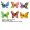6Pcs Resin Butterfly Refrigerator Magnet 3D Flower Butterfly Fridge Magnet Home Kitchen Office Whiteboard Locker Magnetic