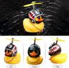 Motor Accessories Little Yellow Duck With Helmet For Bike Lights Auto Car Accessories Duck In The Car Car Interior Decoration Ca