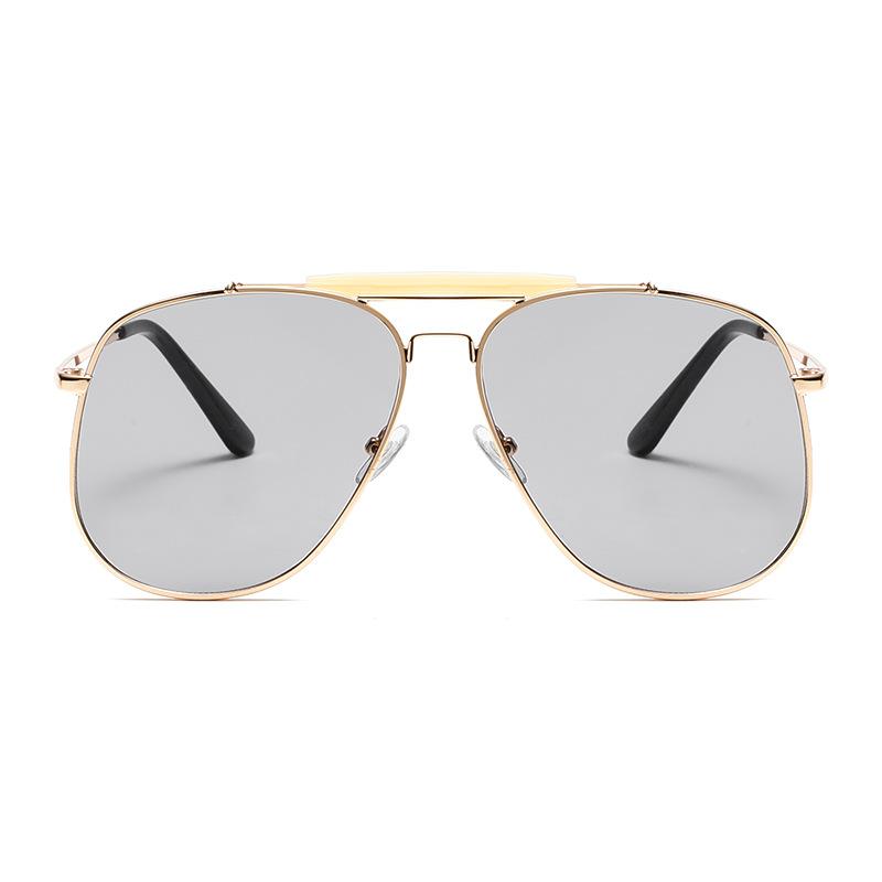 Pilot Black Sunglasses Women Vintage New Fashion Luxury Brand Decor Shades Oversize Trendy Metal Beach Sun Glasses