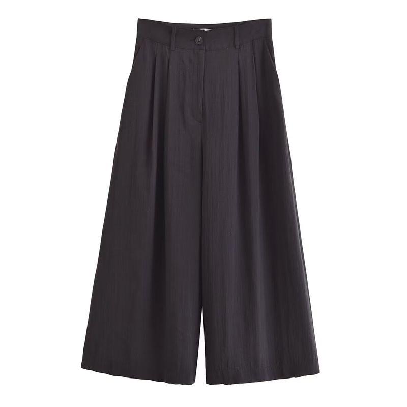 Kaslead New Arrival Women's Fashion Style Fashion Casual Easiest for Match Simple Straight Pleated Pants 7149270