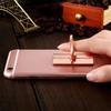 Hand-free Mobile Phone Stand Ultra-thin Adhesive Square Finger Ring Holder Metal Rotatable Back Sticker Bracket Outdoor