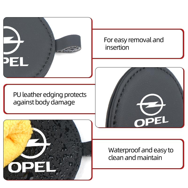 Non-Slip Car Leather Coaster Water Cup Pad Interior Accessories For Opel Corsa Astra Insignia Vectra Zafira Meriva Mokka QA5