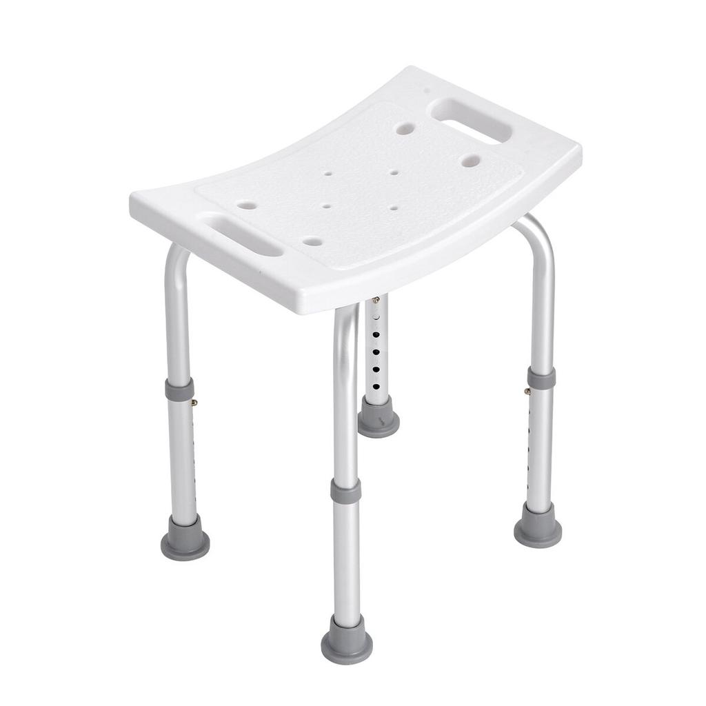 Shower Chair, Adjustable Height Shower Stool with Built-in Handles, Shower Seat for Inside Shower or Tub, Non-Slip Bench Bathtub Stool Seat for