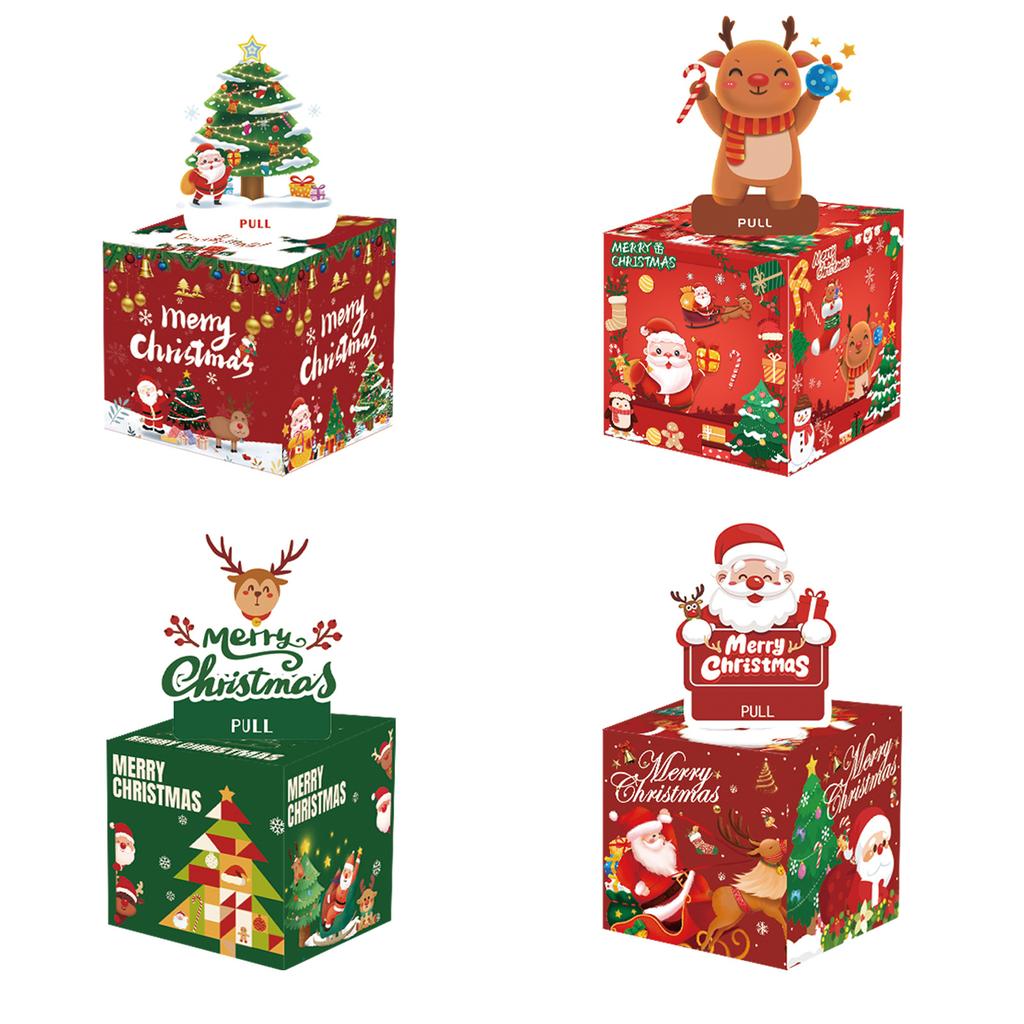 4 Sets Of Christmas Gifts In Different Styles Christmas Theme Party Surprise Money Gift Box Gifts