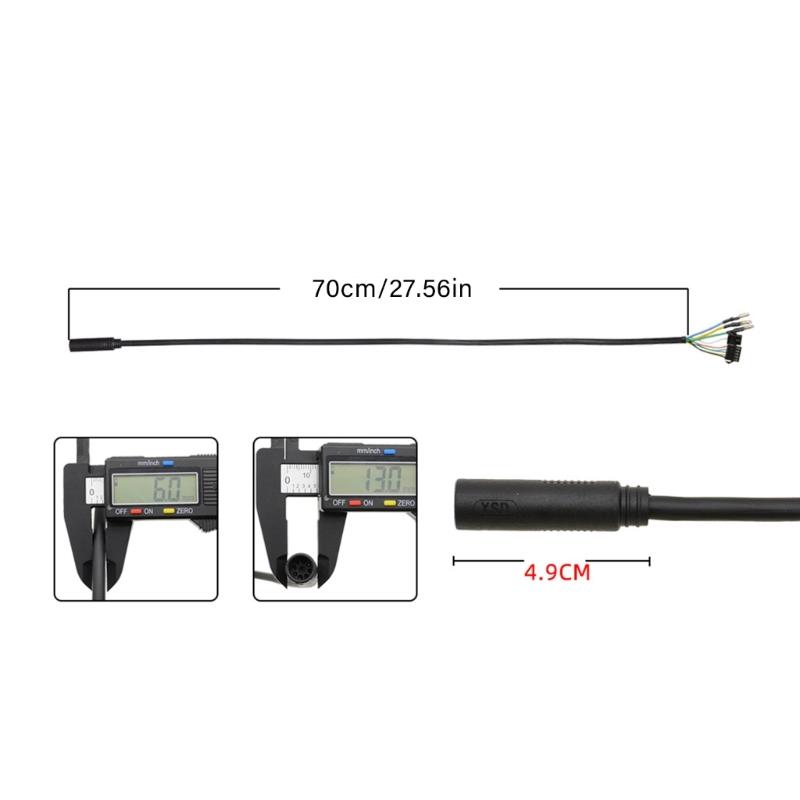Electric Bike Motor Extension Cable Motor Convert Extension Cable 9Pin Conversion Line Waterproof Connector Electric