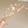 Sparkling Crystal Princess Crown: Beaded Headdress for Kids' Birthday, Party, or Wedding