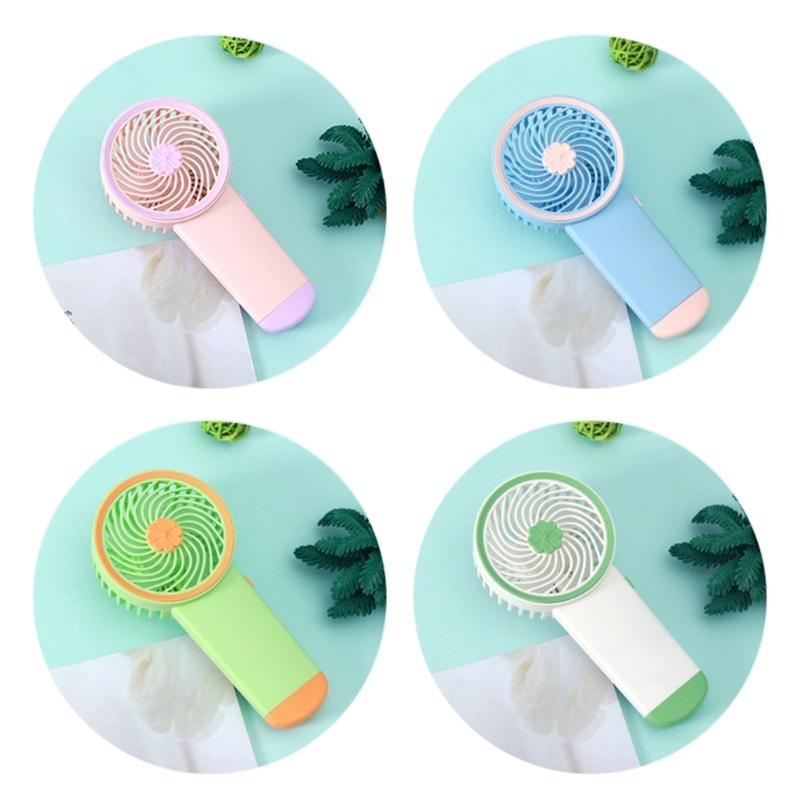 AM3 Battery Operated Powerful Handheld Fan Portable Small Lightweight Makeup Fan for Girl Women Adults Indoor Outdoor