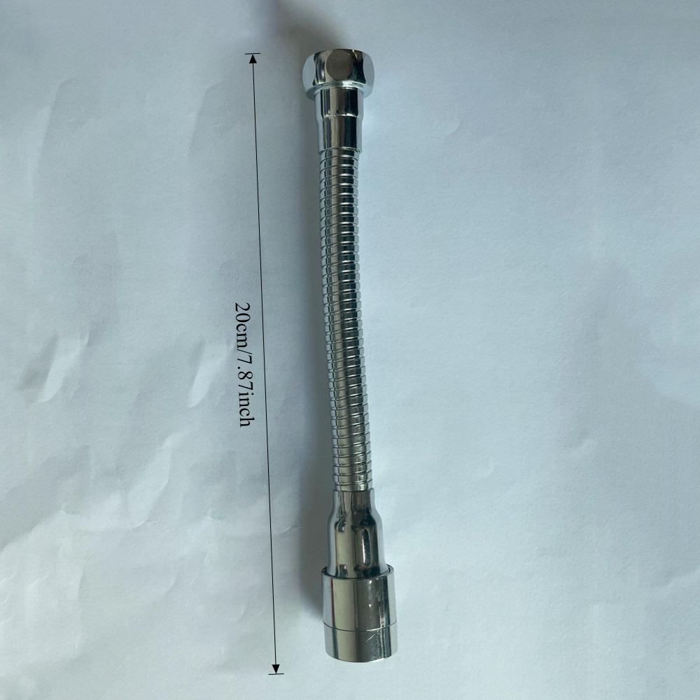 1Pc 360 ° universal faucet extender, splash proof nozzle aerator, bendable sink extension hose, kitchen accessories