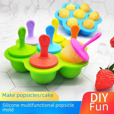 Colorful Silicone 7-Hole Multi-Purpose Popsicle and Ice Cream Mold