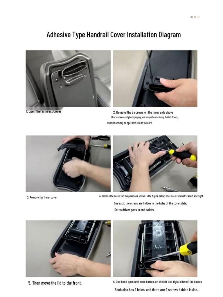 Leather Armrest Cover for JEEP Grand Cherokee 2011-2019 Models