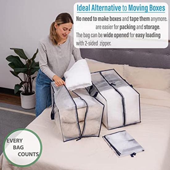 Moving Bag Heavy Duty Dustproof Extra Large Folding Duffle Bag Travel Clothes Storage Bag for Home