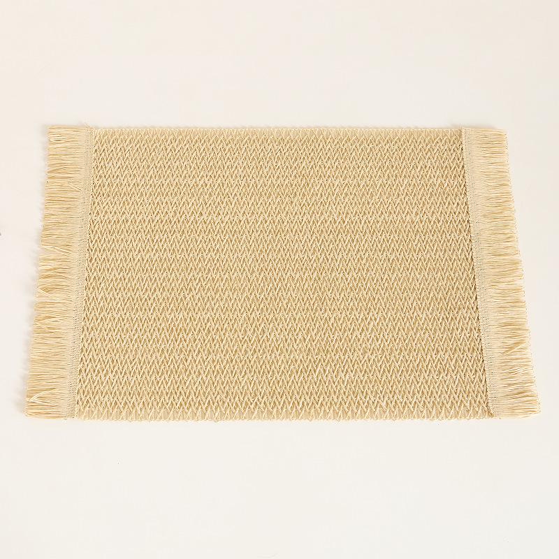 1PC Linen Table Mat Placemat Coasters Doily Dining Decor Tableware Mat Pad For Home Wedding Party Home Decoration