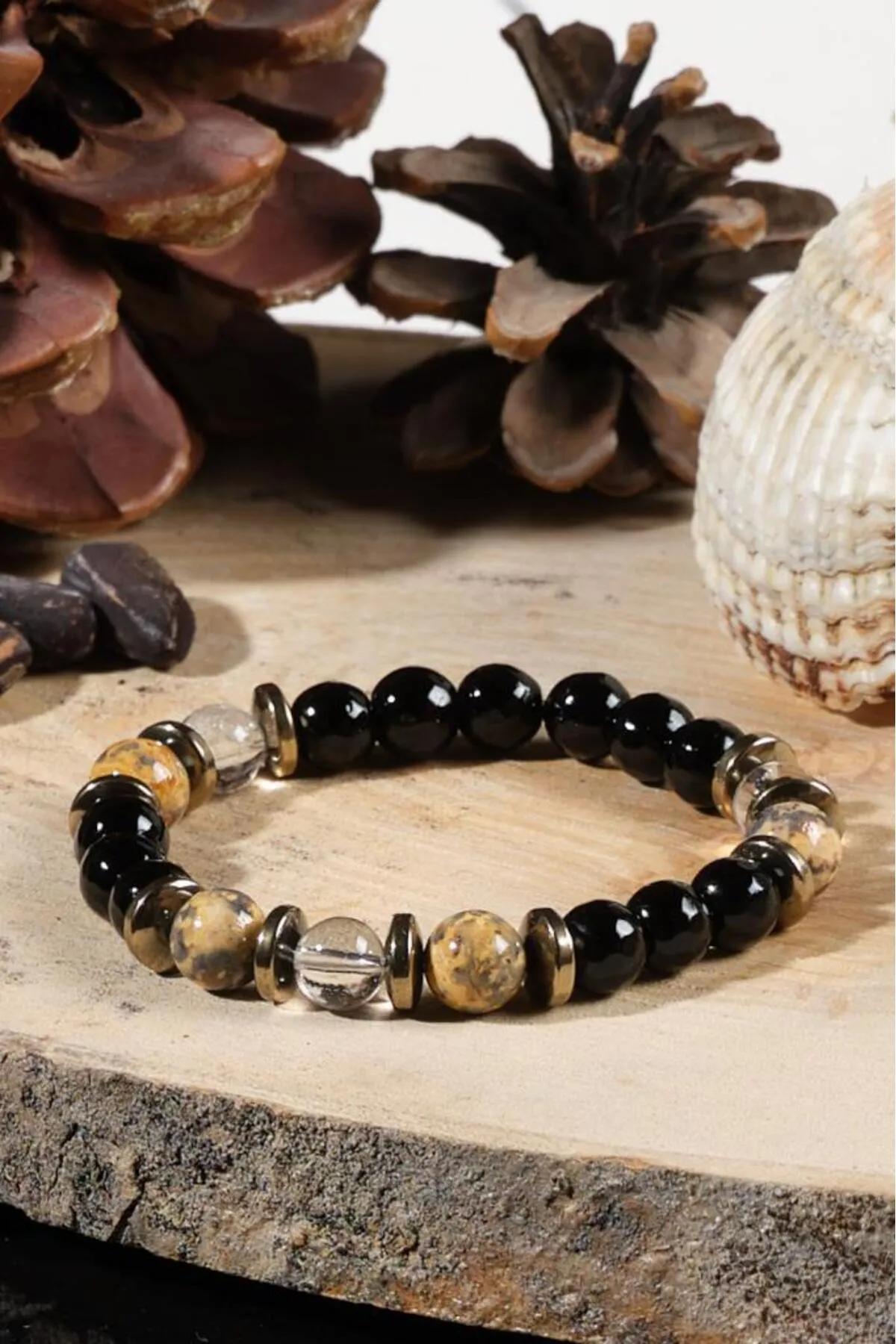 

Сертифицированный натуральный камень для женщин и мужчин, браслет для здоровья и стресса, кварцевый браслет с кристаллами яшмы, подарочный браслет