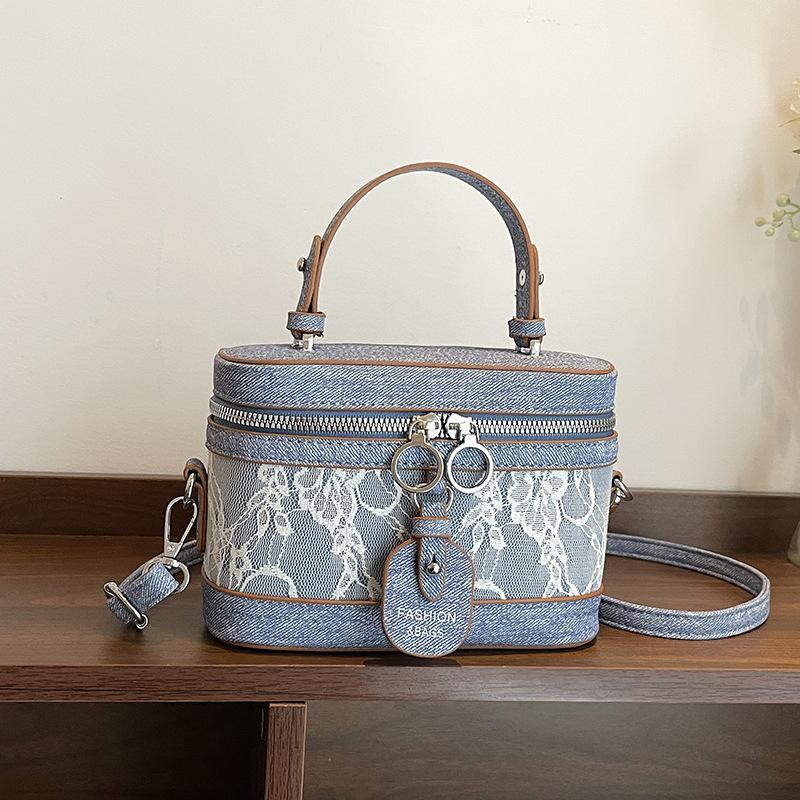 High-end fashion printed women's portable small square bag, new mobile phone bag, casual shoulder oblique span bag