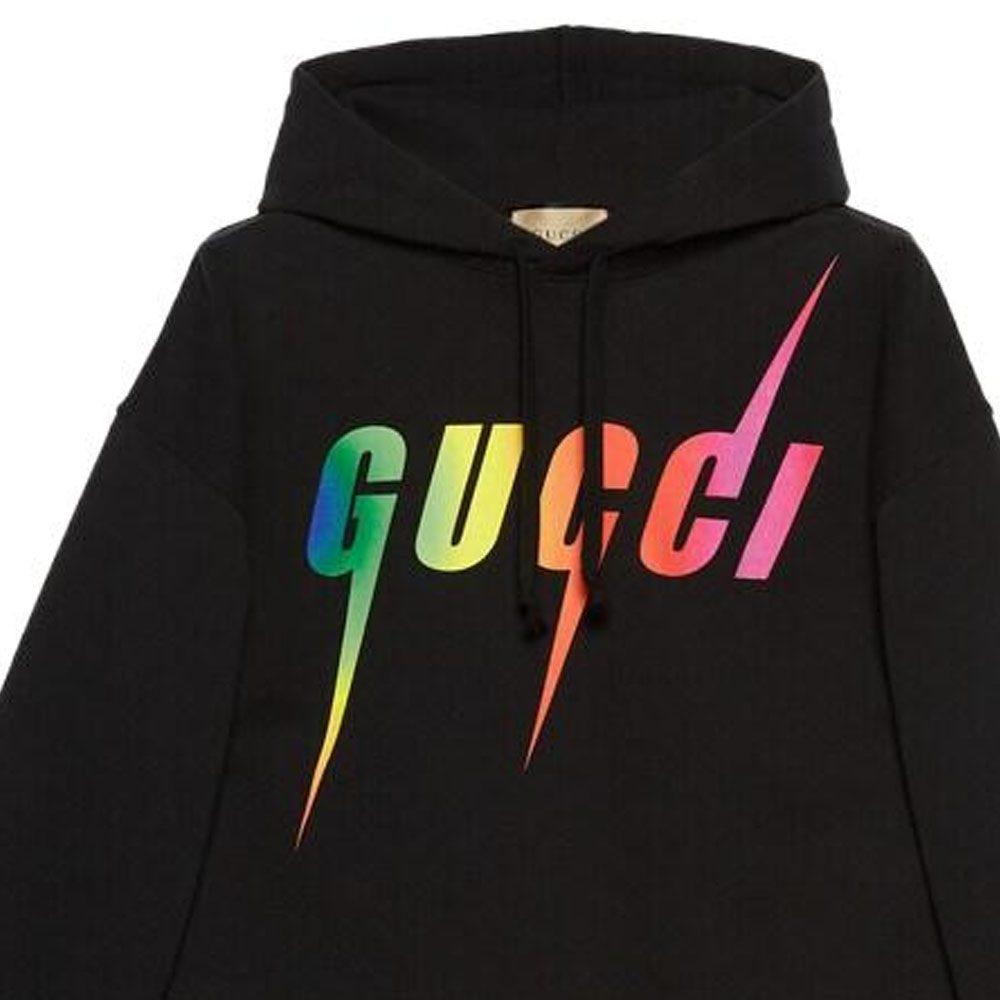 Gucci Sweatshirts Men's Black Hooded Non Detachable Moderate 700120-XJFL9-1152