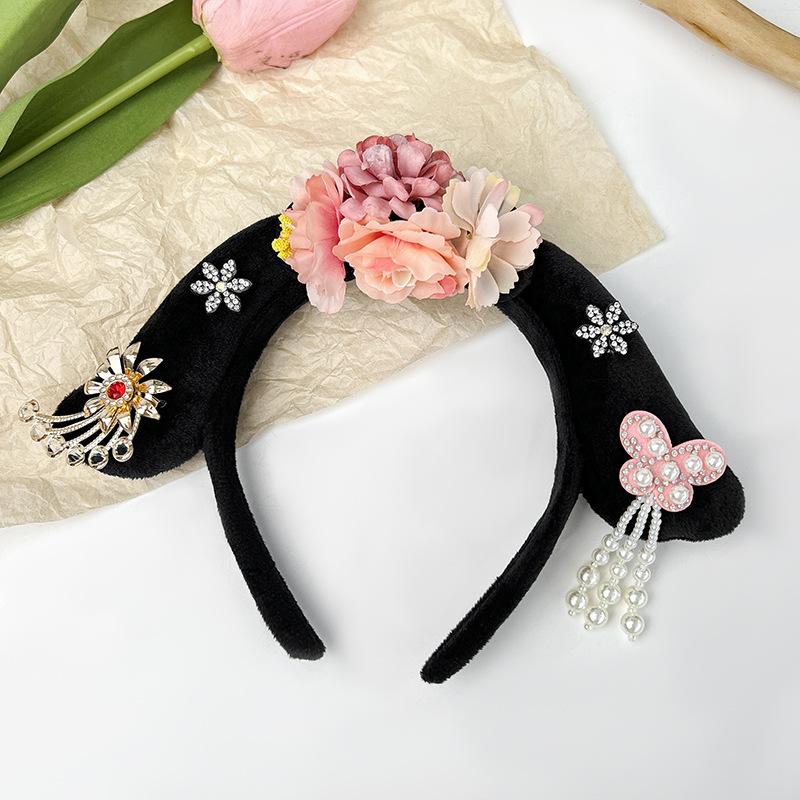 Ancient Chinese Princess Hairband Hair Hoop Vintage Cute Headband Headwear Children Girls Baby Performance Headband Hairpin
