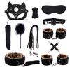 Erotic Sex Toys for Women Adults Games Nylon Bondage BDSM Kits Handcuffs Sex Whip Mouth Gag Soft Fox Tail Anal Plug Sexy Shop