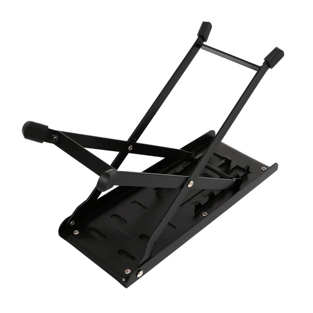 Guitar Footstool Height Adjustable 4 Positions Anti Slip Rubber Pedal High Strength Metal Folding