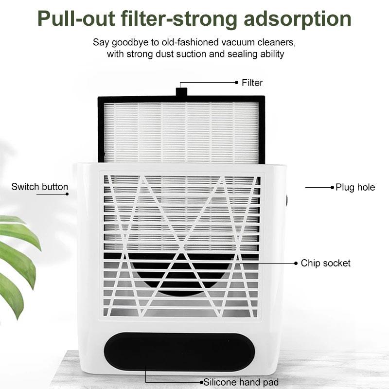 Мощный пылесос для ногтей 80 Вт — фото 5