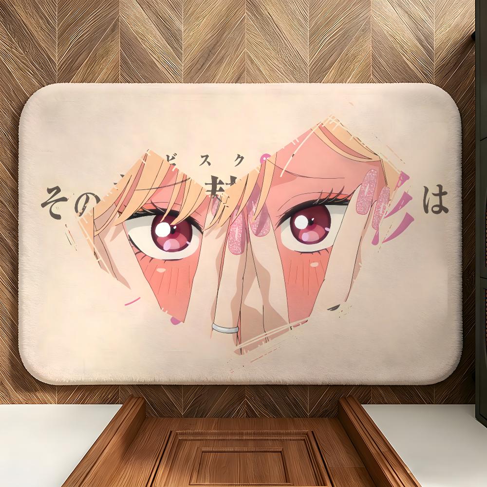 Anime M-My Dress-Up D-Darling Floor Mat Soft Flannel Floor Mat  Suitable for Entryways, Living Rooms, Bedrooms, and Bathrooms