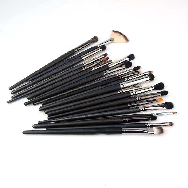 Bi Series Makeup Brush Set: Powder, Blush, Highlight, Contour, Nose Shadow, Eyeshadow Brushes with Animal Hair.