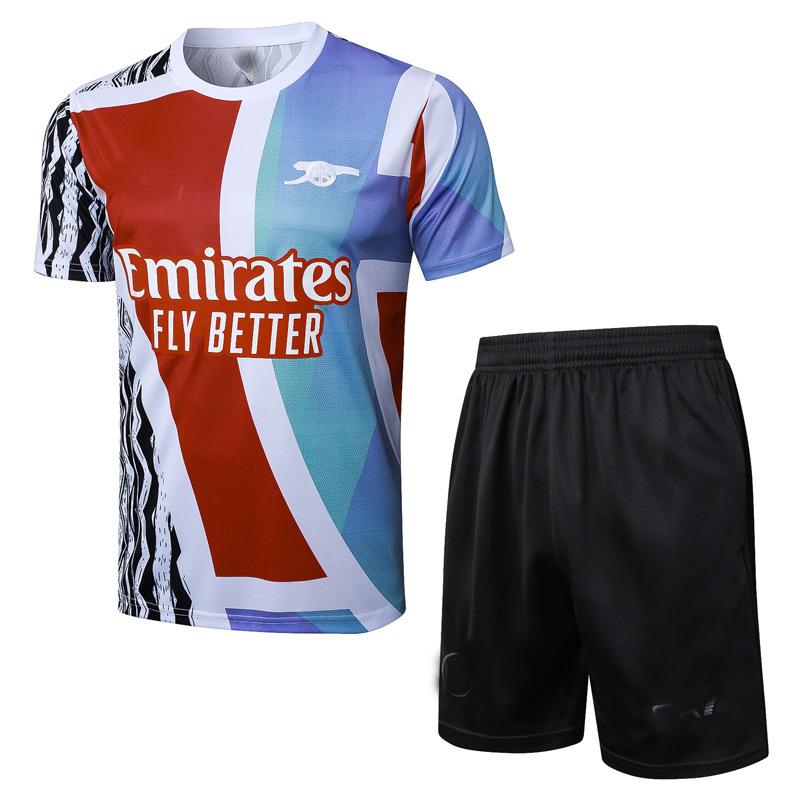 Football Training Jersey 2425 Riyadh Chelsea Barcelona Paris Real Madrid Arsenal Jersey Short-Sleeved Set