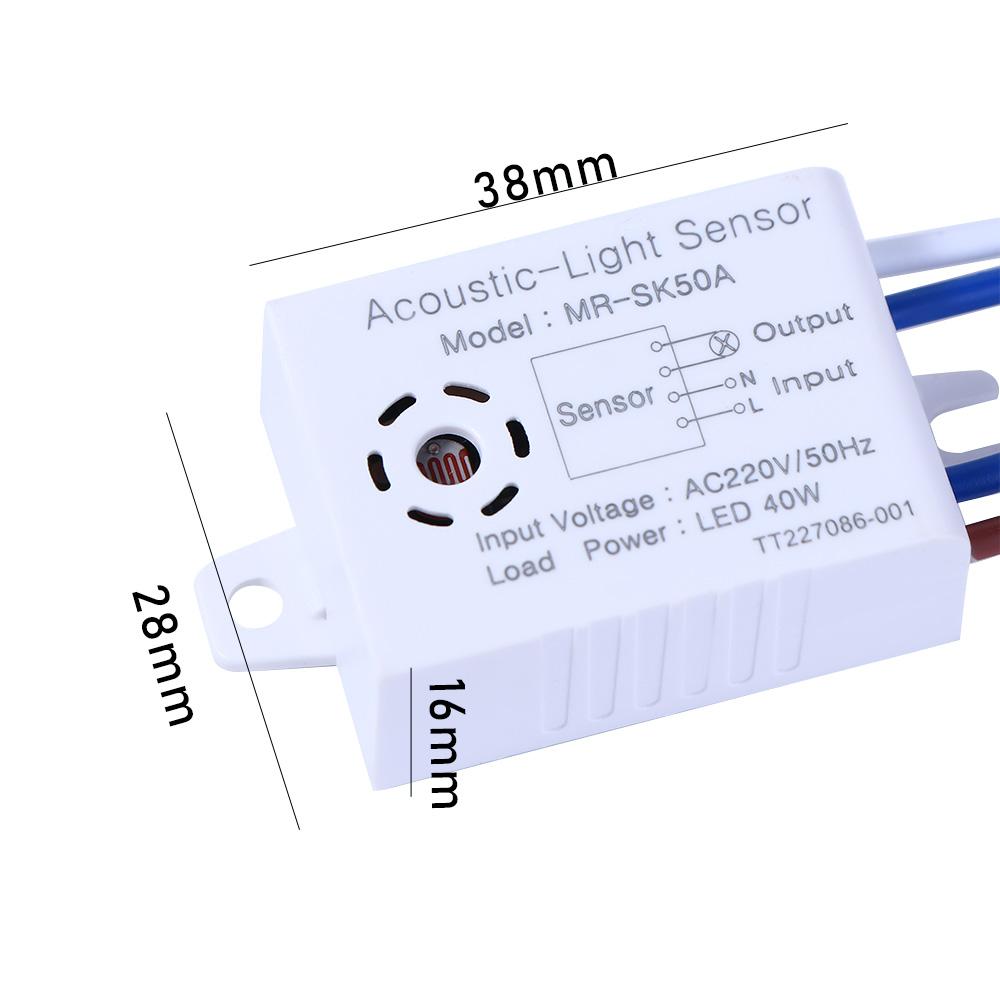 220V 40W MRSK50A Smart Sensor Module Smart Sensor Switches Voice Control Sensor Sound Voice Sensor