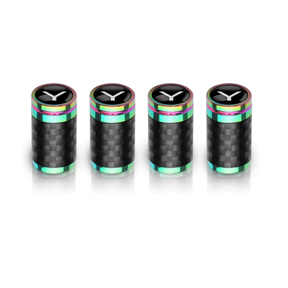

Car Sticker Tesla 4Pcs Car Carbon Fiber Wheel Tire Valve Caps Stem Case For Tesla Model 3 Model S X Roadster SpaceX Cybertruck C
