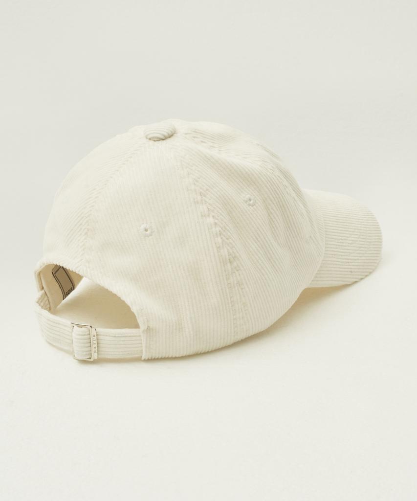 Seteo Small S Logo Corduroy Ball Cap Ivory