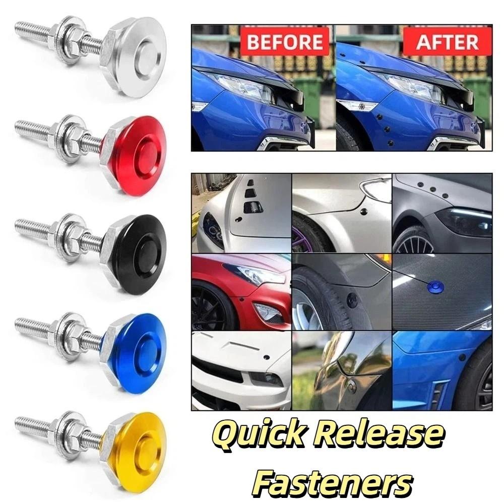 Lock Clip Hood Pins Aluminum Zinc Zinc Alloy Push Button Lock Quick Release Fasteners  Body Kit