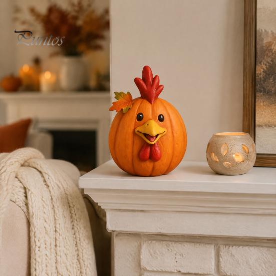 Creative Seasonal Home Giftware Artificial Pumpkin Decor, Cute Animals Decorative Pumpkins, Thanksgiving Resin Pumpkins Autumn Harvest Table