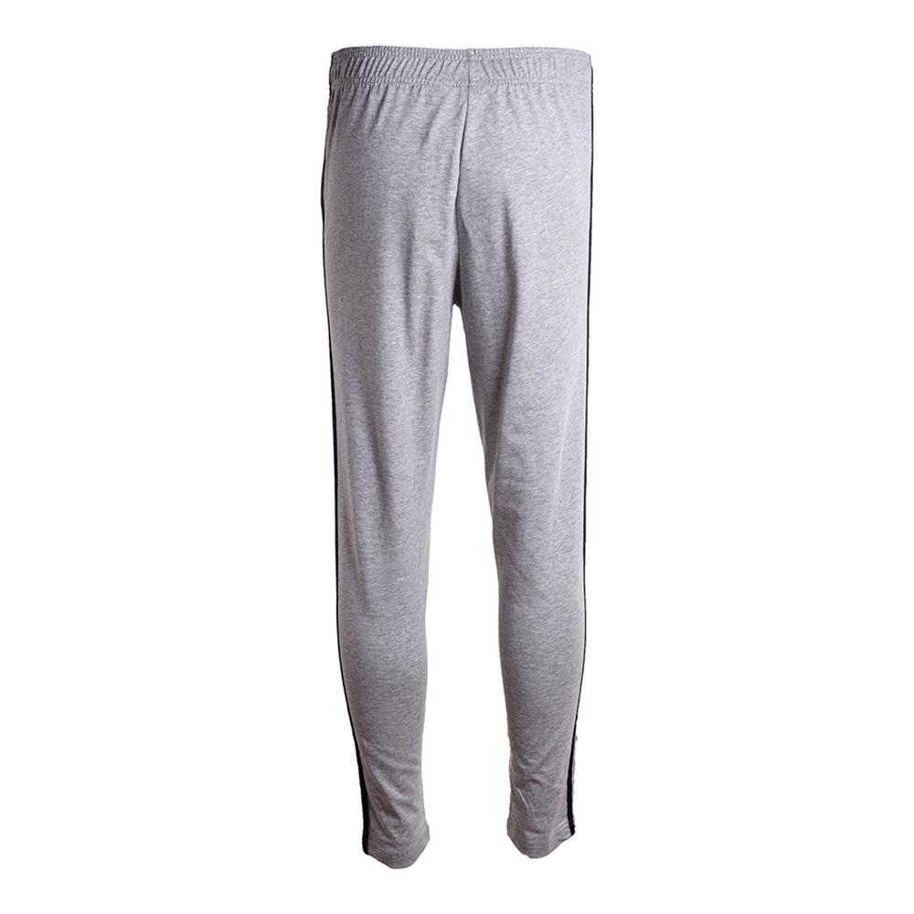 adidas Série Esportiva Básica Estilo Casual Lifestyle Logotipo da Marca Moda Simples Cadarço Tricot Calças Esportivas Calças Masculinas Cinza-Claro BK7415
