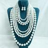European and American Fashion Imitation Pearl Necklace Multi-layer High-end Versatile Accessories New Beaded Chain