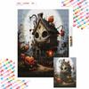 Halloween Diamond Painting Skull House Pumpkin Night Mosaic Art Kit Handmade DIY Home Decoration