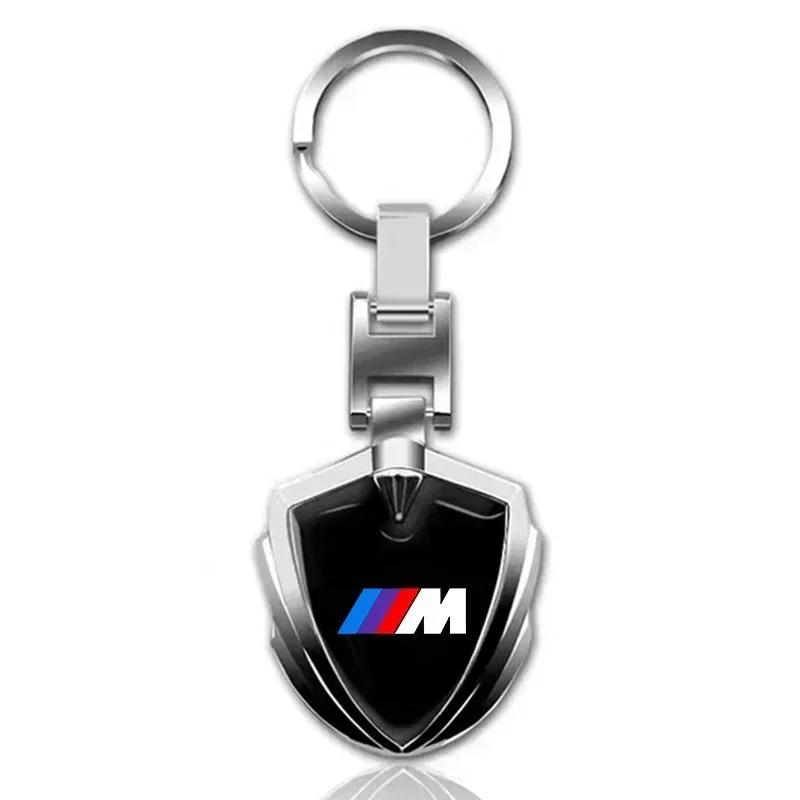 

2025 E46 For BMW Car Car Keychain Car Emblem Stying Metal Key Rings Shield Shaped For BMW M E81 E90 E92 E93 F30 E60 E61 F07 F10