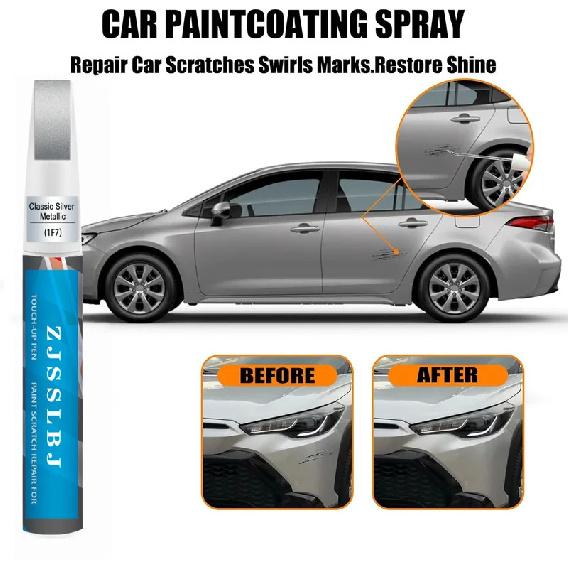 

Car Touch Up Paint(Classic Silver Metallic(1F7(Include 2UF))) for Toyota, Car Paint Scratch Repair Kit, Quick & Easy Solution to