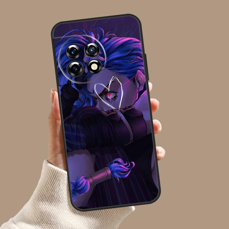 Anime Arcane Jinx Case For OnePlus 11 12 9 10 Pro 10R 12R 8T 10T OnePlus Nord N30 N20 N10 CE 3 2 Lite Cover