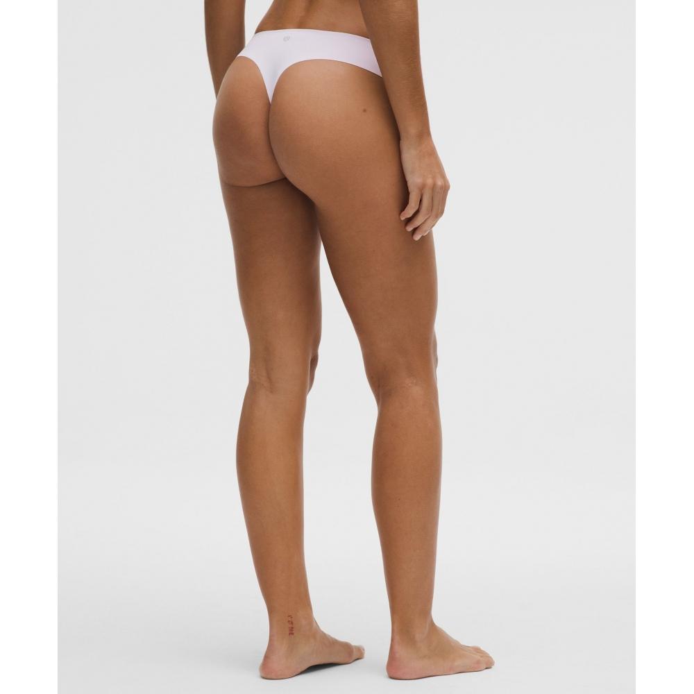 Lululemon Invisiwear Mid Rise Thong Underwear  5 Pack Black Dove Grey Faint Lavender Atmospheric Purple Flower Dot Light Vapor Atmospheric Purple