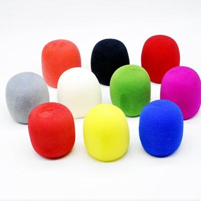 10 Uds micrófono parabrisas grabadora pluma esponja tipo bola cubierta filtro de espuma para micrófono grabador