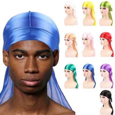 2 Pcs Silky Durag for Men Women Long Tail Durag Wave Headwraps