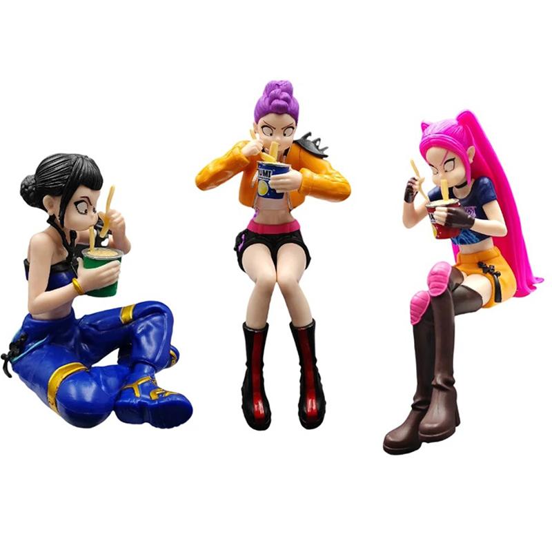 9-14cm Anime Peripherie Hexenjäger-Trupp Rumi Zoey Mira Actionfigur Modell Statue Schreibtischdekoration Fan Geburtstagsgeschenk Spielzeug