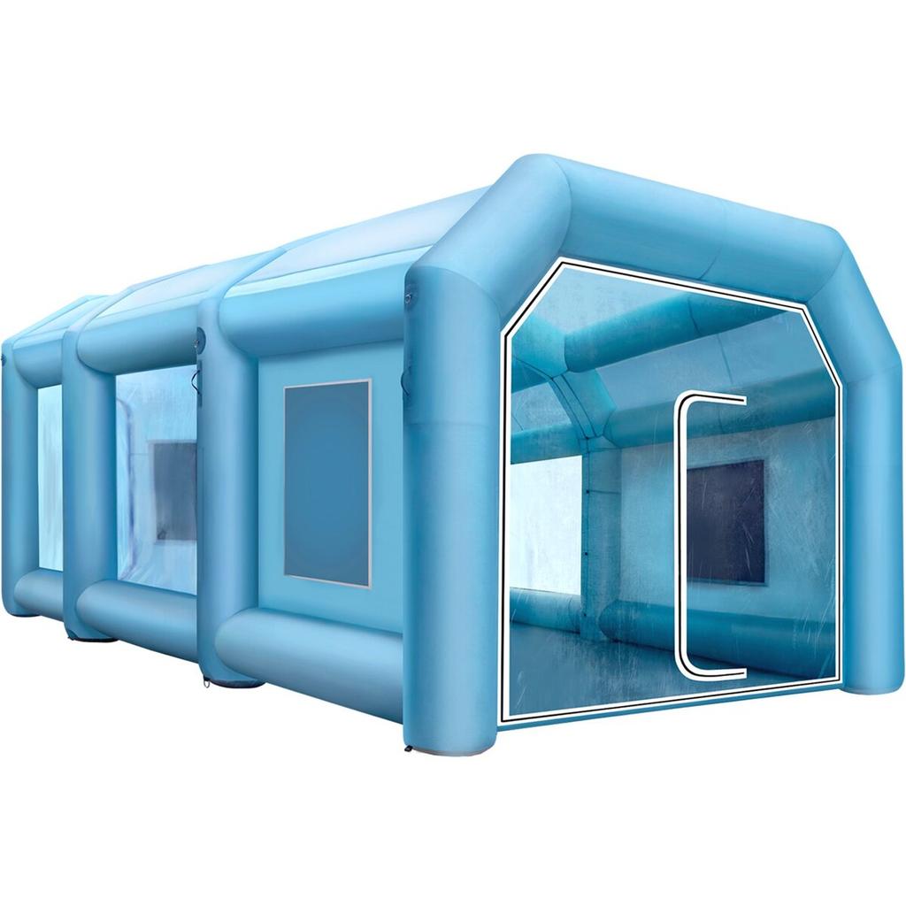 8 X 4 X 3 M Inflatable Spray Booth Custom Tent Car Paint Booth Inflatable