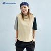 Women's Embroidered Colorblock Short Sleeve T-Shirt