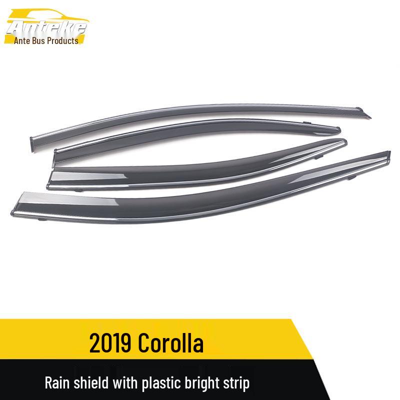 Levin Rain Shield & Sun Visor Trim: Fits 19 Models & Features a Bright Plastic Strip