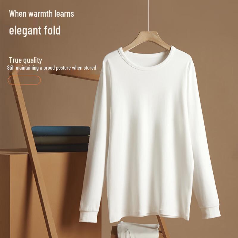 MaoRen Men's 100% Cotton Ultra-Soft Thickened 7A Antibacterial Thermal Underwear Set