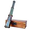 35.56 Cm Working Telescope with Wood Box Engraved Spyglass Pirate Telescope Brass Telescope Anniversary Gifts For Husband Boating Gift