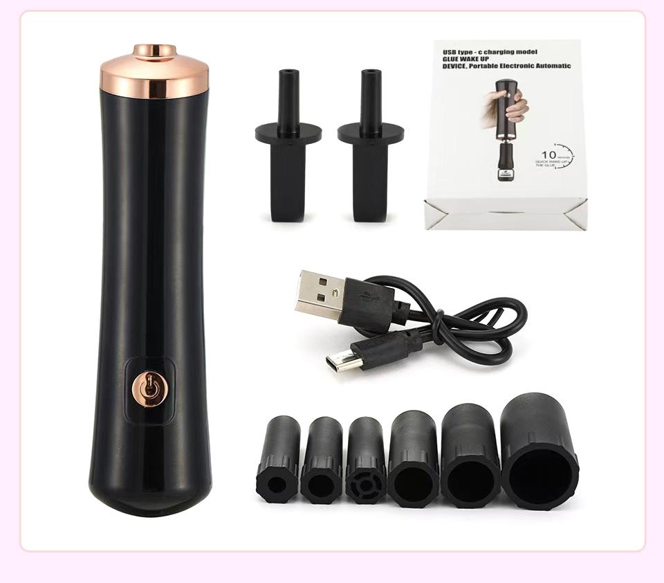 Usb Recharge Eyelash Glue Shaker Electric Wake-Up Device Waterproof for Nail Polish Tattoo Ink Pigment Liquid Shaking Machine