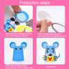 Children Paper Cups Sticker Toy 3D DIY Handmade Material Kit Whole Set Kids Kindergarten Early Childhood Education Toys TMZ